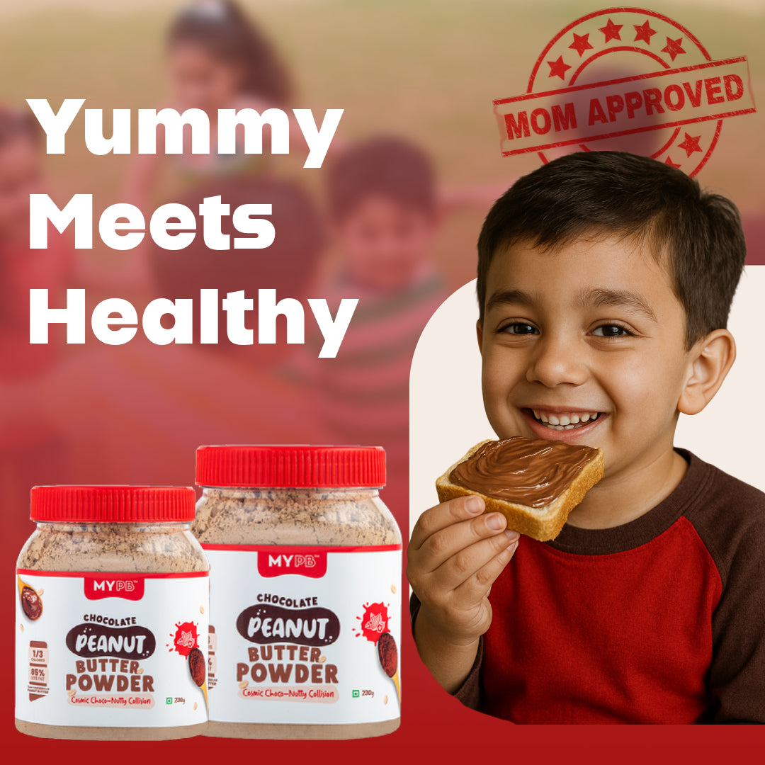Chocolate PB Powder | KIDs | Less Fat | Less Caloires | High Protein
