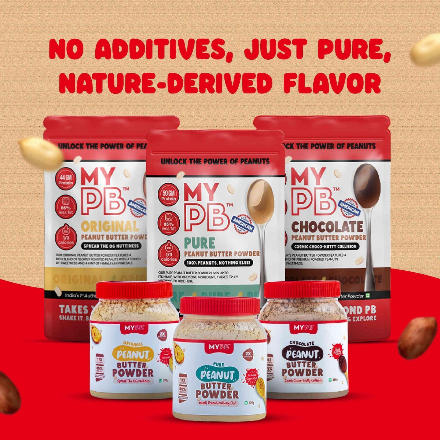 Pure Peanut Butter Powder 16g | 8g Protein