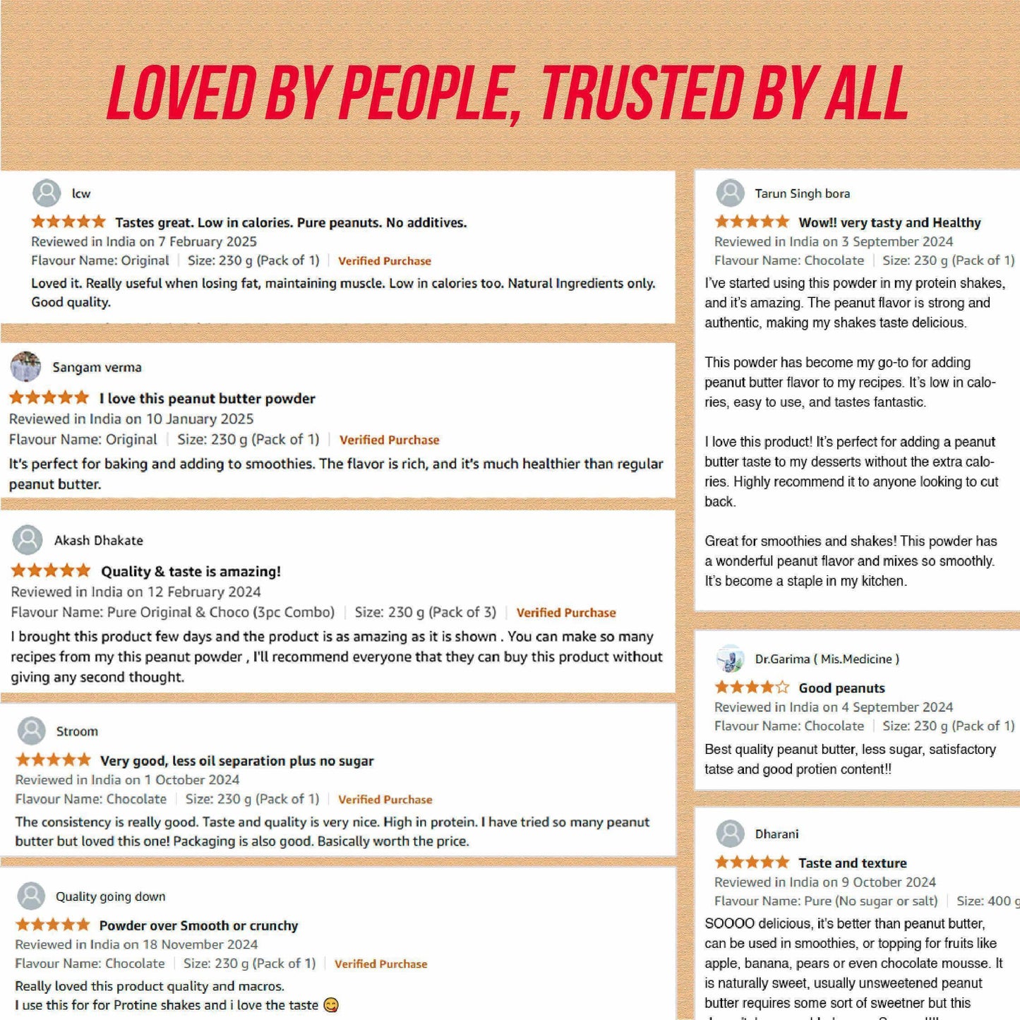 Pure Peanut Butter Powder 16g | 8g Protein