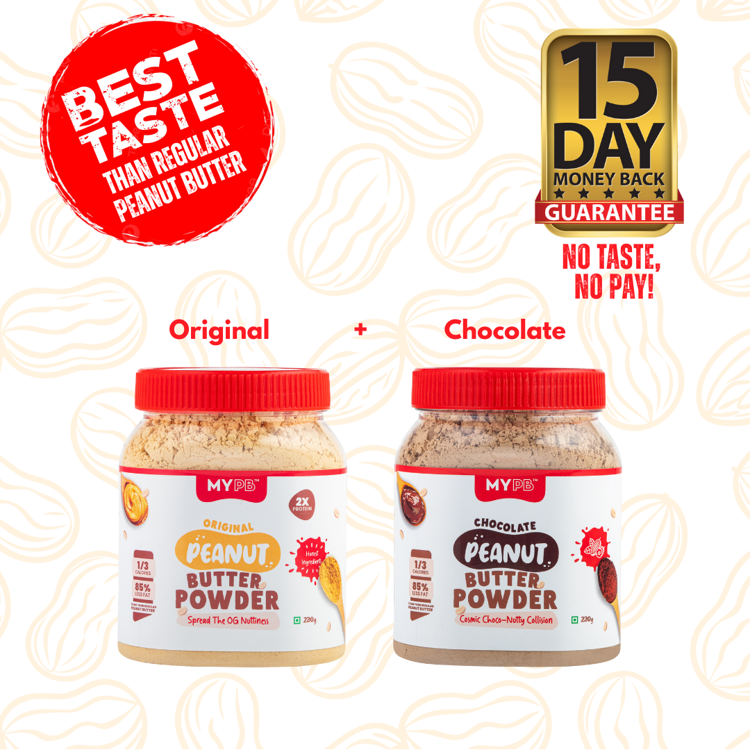 MYPB Duo Pack | No Taste, No Pay | India’s 1st Peanut Butter with a Money-Back Promise.