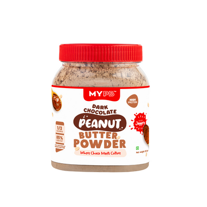 Dark Chocolate Peanut Butter Powder | Jaggery | Ideal for Kids & Adults | High Protein, Less Fat & Calories, No Refined Sugar