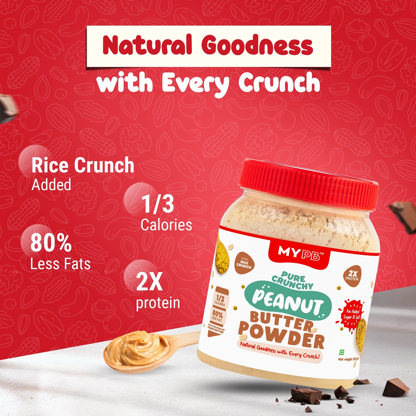 MYPB Rice Crunch Peanut Butter Powder