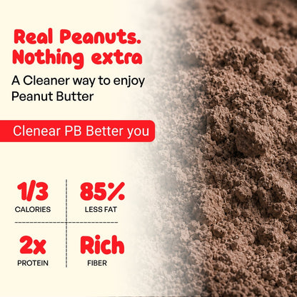 Dark Chocolate Peanut Butter Powder | Added Jaggery