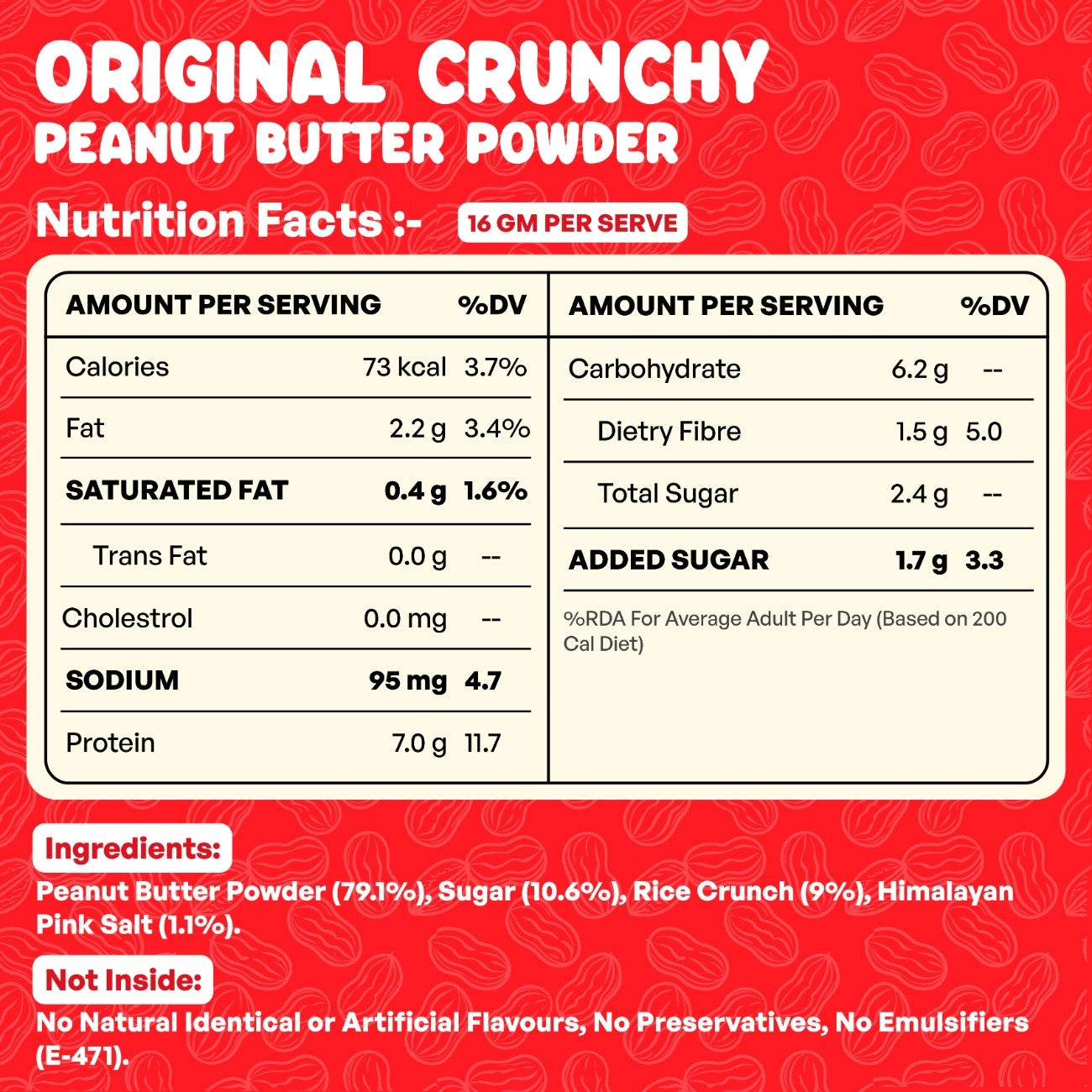 Crunchy Original PB Powder