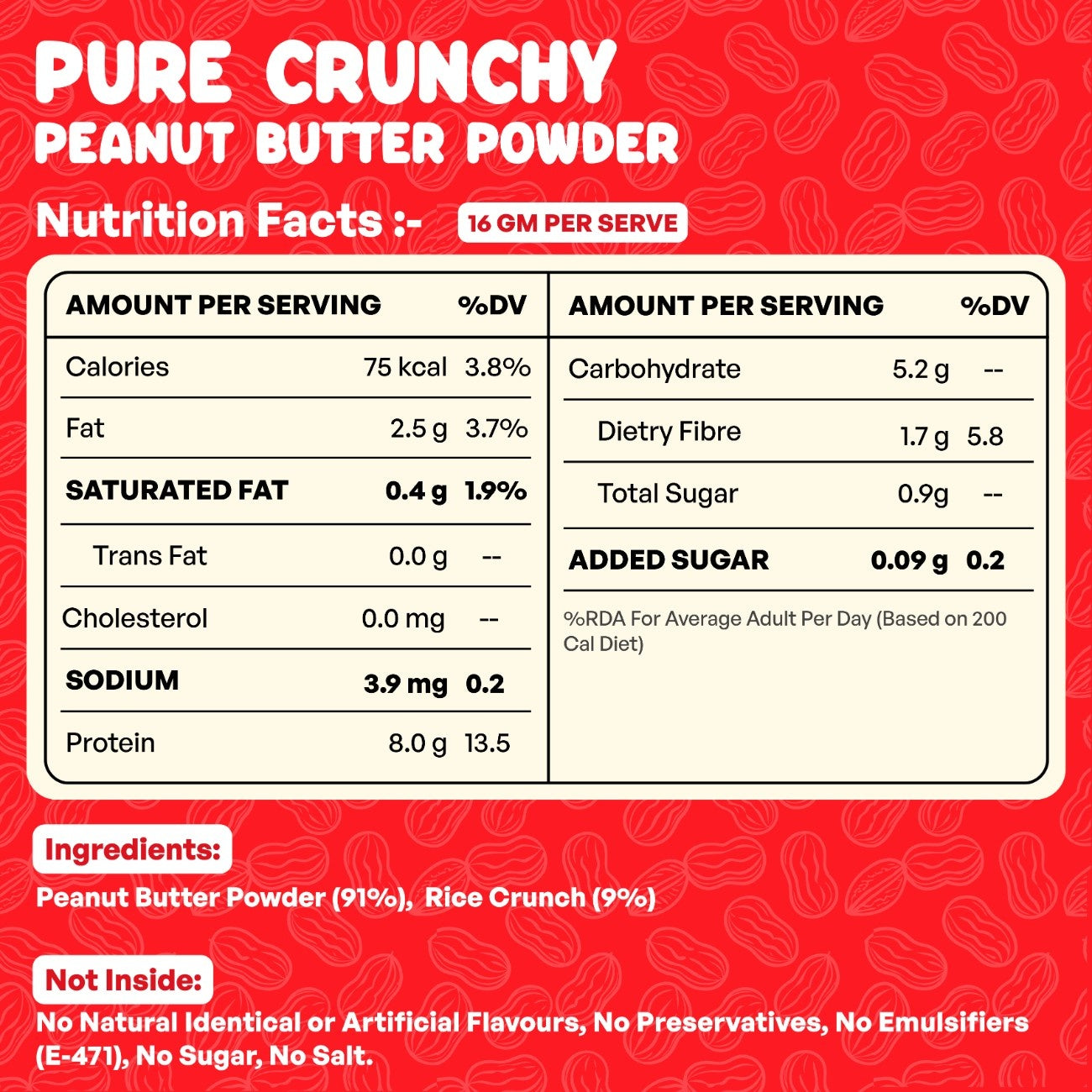 Crunchy Pure PB Powder