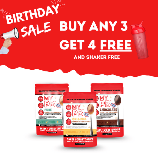 MYPB Mega Saver Pack – Birthday Special (900g) ( Buy 3 Get 4 + Shaker )