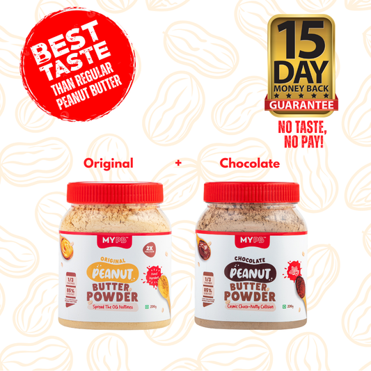 MYPB Duo Pack | No Taste, No Pay | India’s 1st Peanut Butter with a Money-Back Promise.